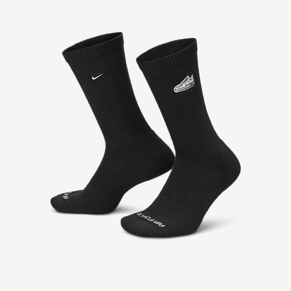 Mens nike socks black online